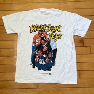 Vintage 1996 Backstreet Boys Artimonde Graphic T-Shirt White Mens M 90s Band